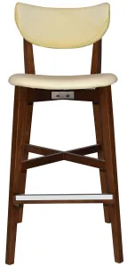 EZ Rialto Light Walnut Stained Solid Timber Framed Barstool thumbnail 4