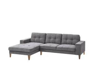 VI Club Fabric Upholstered 2 Seater Sofa with Chaise thumbnail 1