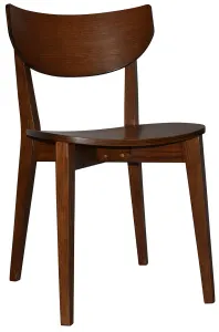 EZ Rialto Light Walnut Stained Solid Timber Framed Hospitality Dining Chair thumbnail 1