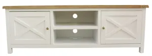VI Shellwood Solid Timber 2 Door 2 Niches TV Unit thumbnail 1