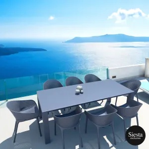 FL 9 Piece Outdoor Extendable Dining Table Setting with Sky Chair thumbnail 1