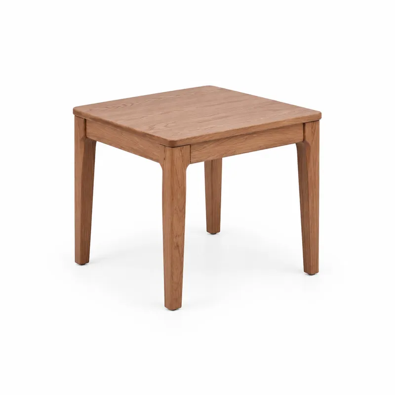 MD Pathway Solid Timber Square Lamp Table