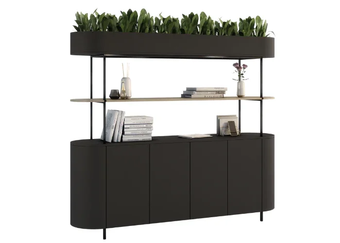 DD Oriel Curved End Welded 4 Door Planter Garden Storage thumbnail 2