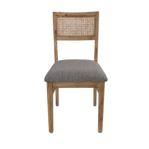 VI Malmo Timber Frame Fabric Seat Dining Chair thumbnail 1
