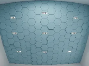 RL Acouline Hive Hexagonal Hanging Ceiling Panels thumbnail 2