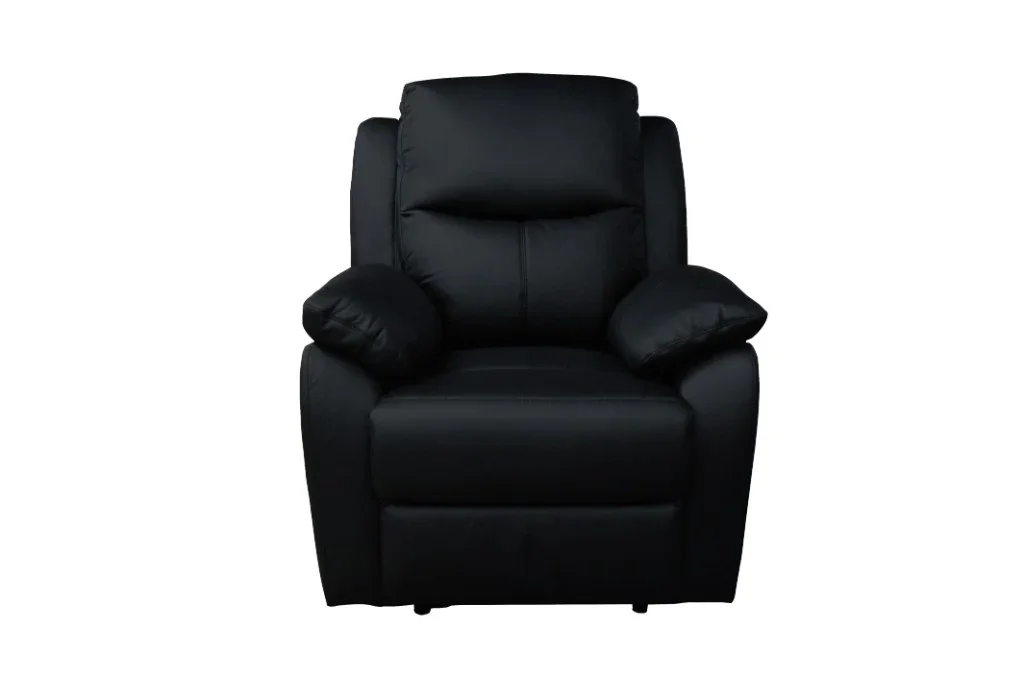 VI Sussex Leather Upholstered Single Seater Recliner Lounge