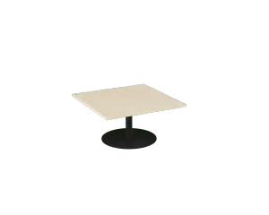 OL Metal Disc Base Square Coffee Table thumbnail 1