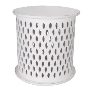VI Mosaic Solid Timber Round Side Table thumbnail 2