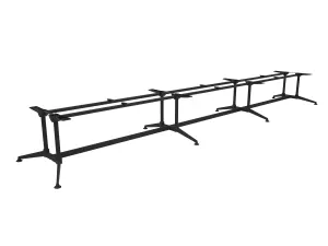 OL Modulus Meeting Table Twin Post Triple Span All Black Frame thumbnail 7