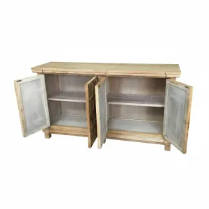 MF Chinese Antique Reproduction Recycled Timber 4 Door Buffet - 160cm thumbnail 8