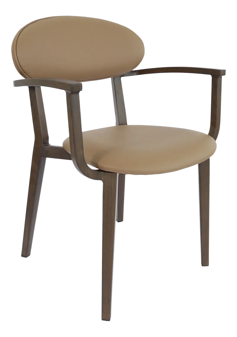 FL Atlanta Vinyl Upholstered Hospitality Stackable Dining Armchair