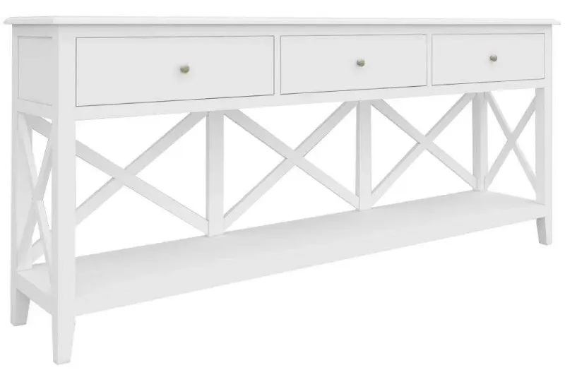 VI Hamilton Solid Timber Framed 3 Drawer Hall Table