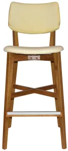 EZ Phoenix Light Oak Stained Solid Timber Framed Barstool thumbnail 9