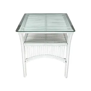 CR Atrium Rattan Side Table with Glass Top thumbnail 6