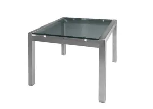 DD Soto Metal Legs Glass Top Square Coffee Table thumbnail 1