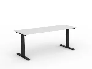 OL Agile Fixed Height Desk – White Top with Black Frame thumbnail 8