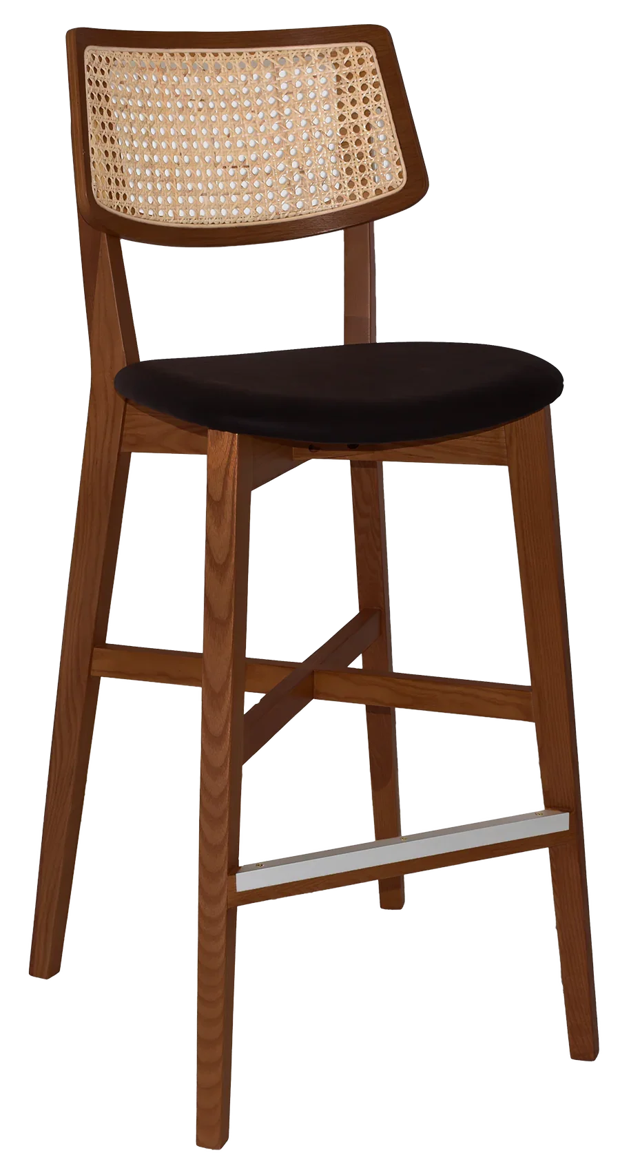 EZ Phoenix Solid Timber Framed Rattan Back Barstool thumbnail 12