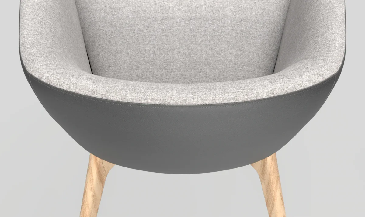 OL Mesa Fabric Upholstered Breakout Armchair thumbnail 11