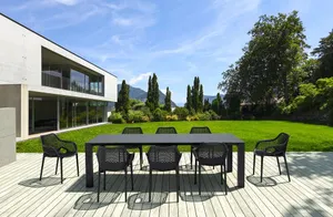 FL Vegas 8 Seater Hospitality Outdoor Extendable Dining Table with Air XL Armchair thumbnail 4