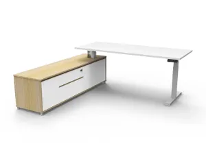 RL Boost Height Adjustable Executive Desk with Return Cabinet thumbnail 14
