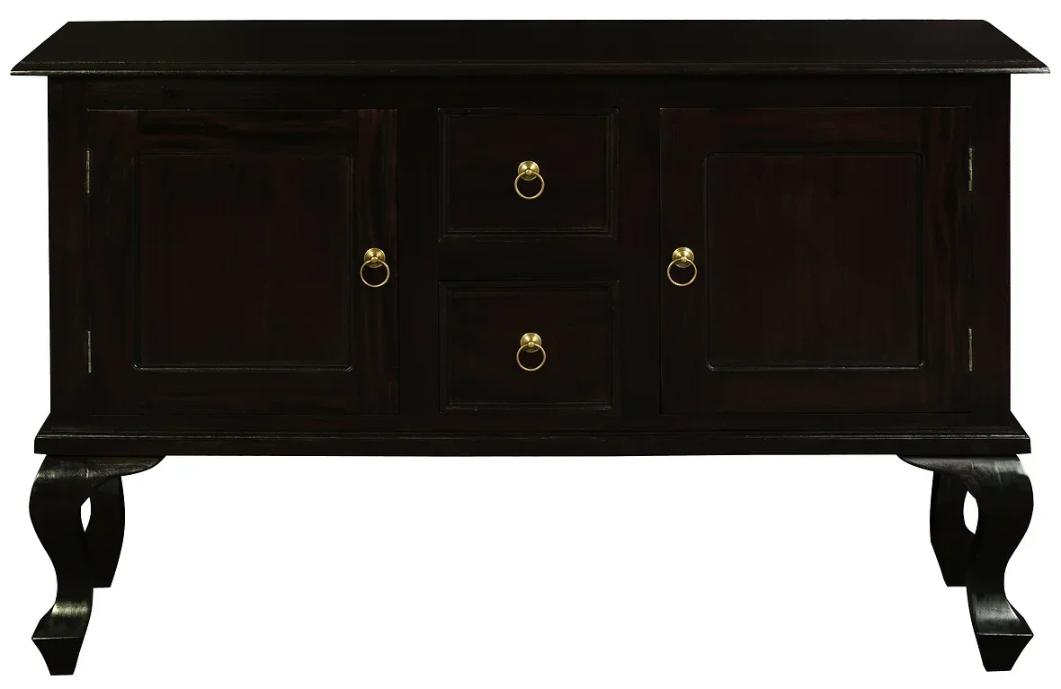 CT Queen Anne Solid Timber 2 Door 2 Drawer Sofa Table