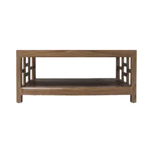 CR Evan Solid Timber Coffee Table with Shelf thumbnail 7