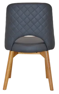 EZ Albury Solid Ash Timber Oak Leg Upholstered Hospitality Dining Chair thumbnail 6