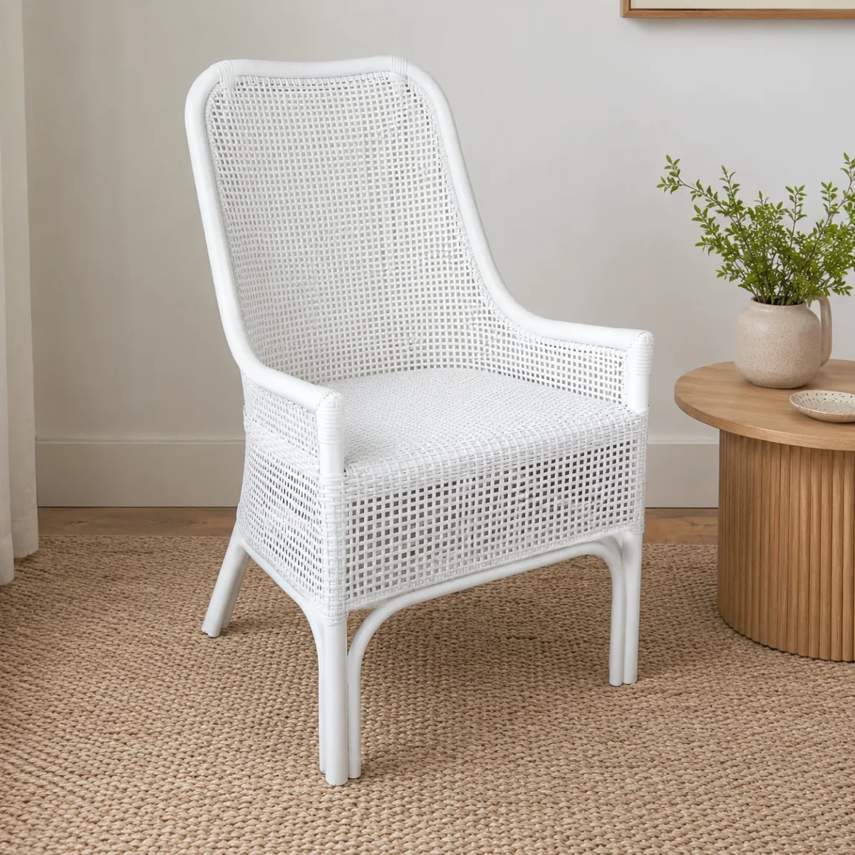 CR Albany Natural Rattan Dining Armchair