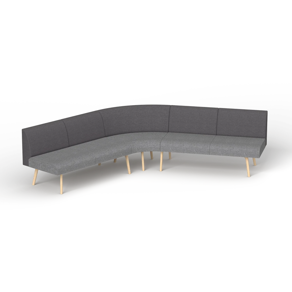 OL Willow Fabric Upholstered Reception Area Corner Sofa