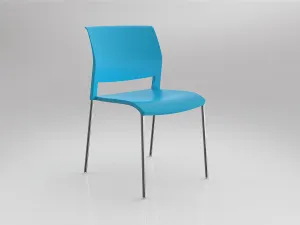 OL Game 4 Metal Legs Stackable Hospitality Chair thumbnail 4
