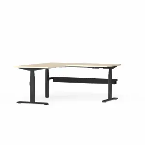 OL Klass Electric Height Adjustable Corner Desk - Black Fame thumbnail 3
