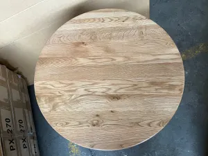 MF Oak Timber Round Dining Table thumbnail 7