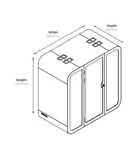OL SpacePod Freestanding Quiet Zone - 2 User thumbnail 4