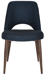 EZ Albury Walnut Colour Metal Leg Upholstered Hospitality Dining Chair thumbnail 16