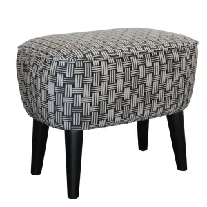 BT Georgia Velvet Upholstered Timber Leg Foot Stool thumbnail 4