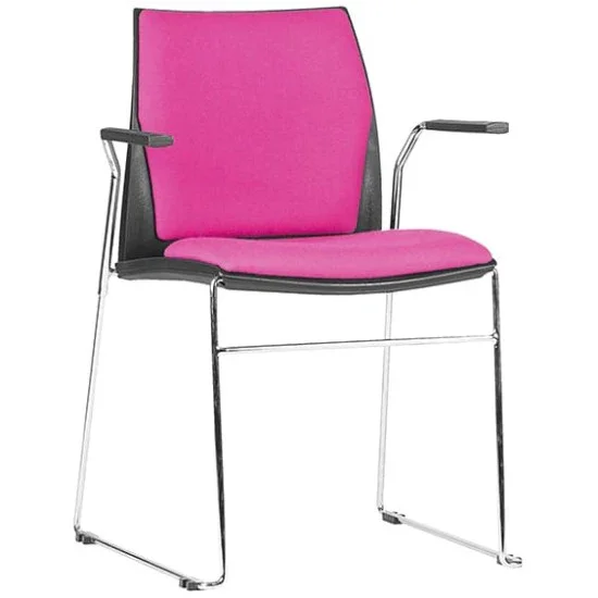 ST Vinn Upholstered Stackable Visitor Chair with Arms