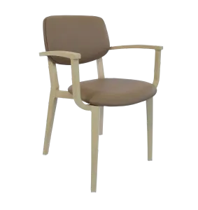 FL Atlanta Vinyl Upholstered Hospitality Stackable Dining Armchair - Large thumbnail 7