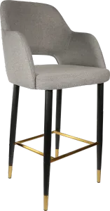 FL Sorbet Fabric Upholstered Metal Leg Hospitality Barstool thumbnail 4