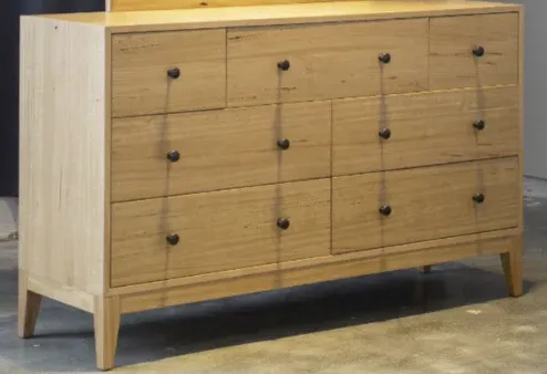 VI Colmar Solid Timber 7 Drawer Dresser