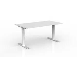 OL Agile Fixed Height Desk – White Top with White Frame thumbnail 8