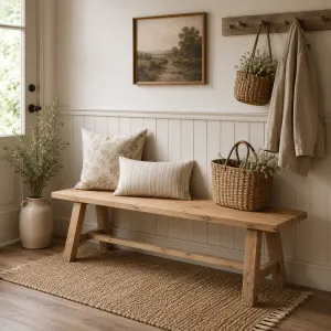 MF Shanghai Recycled Elm Timber Bench thumbnail 3