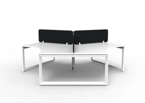 RL Infinity 120 Degree Loop Leg 3 User Workstation with Eco Panel Screen thumbnail 9