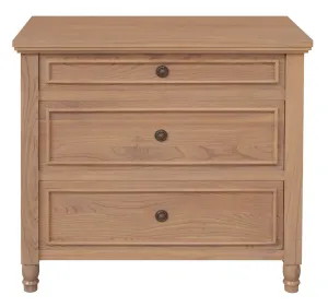 CT Beau Solid Timber 3 Drawer Bedside Table thumbnail 1