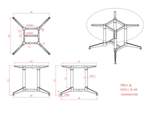 RL Typhoon Metal Round Meeting Table Frame thumbnail 3
