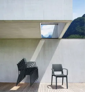 FL Capri Hospitality Outdoor Stackable Armchair thumbnail 8