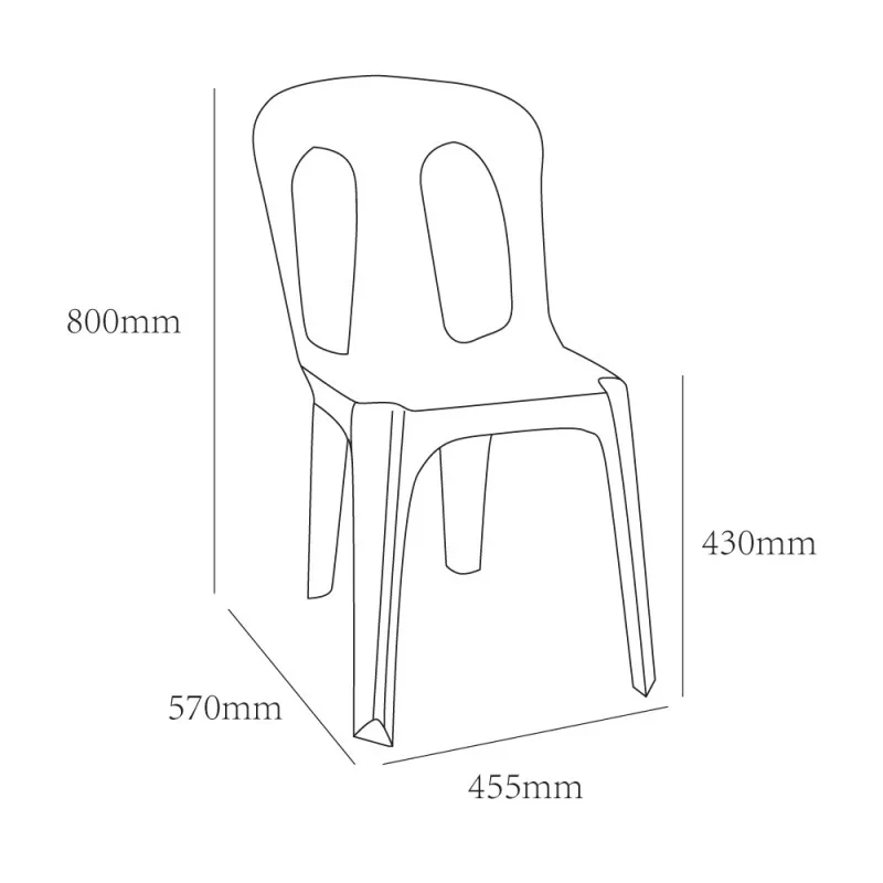 MA Stackable Plastic School Chair