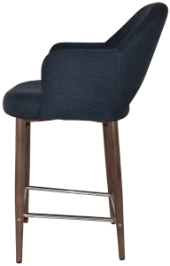 EZ STOOL ALBURY ARM 650 METAL LIGHT WALNUT thumbnail 3