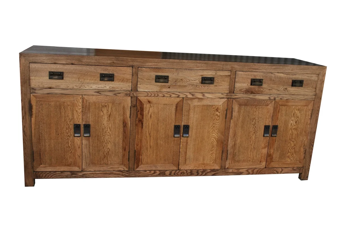 MF Oak Timber Buffet with Doors and Drawers