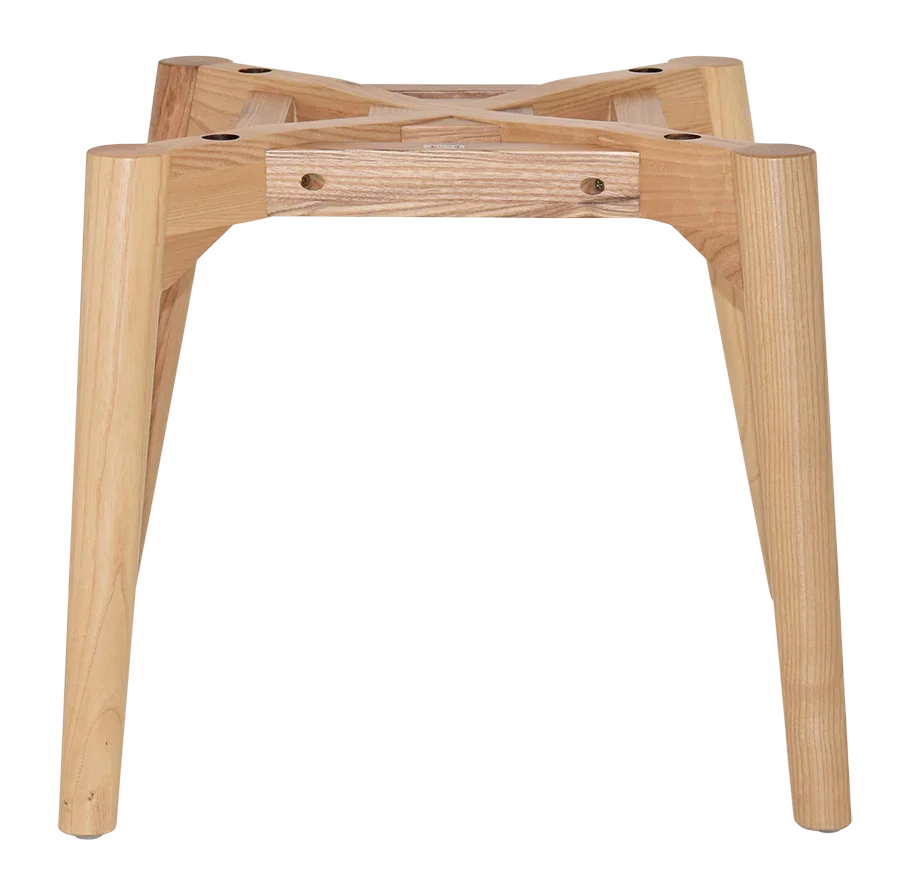 EZ Albury Solid Natural Stained Timber Upholstered Hospitality Dining Armchair - XL