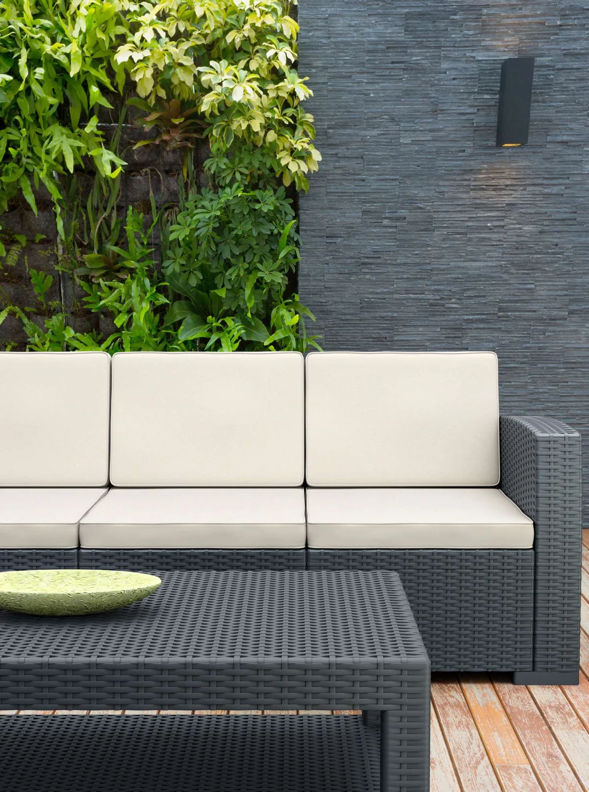 FL Monaco Hospitality Outdoor 3 Seater Lounge with Cushion